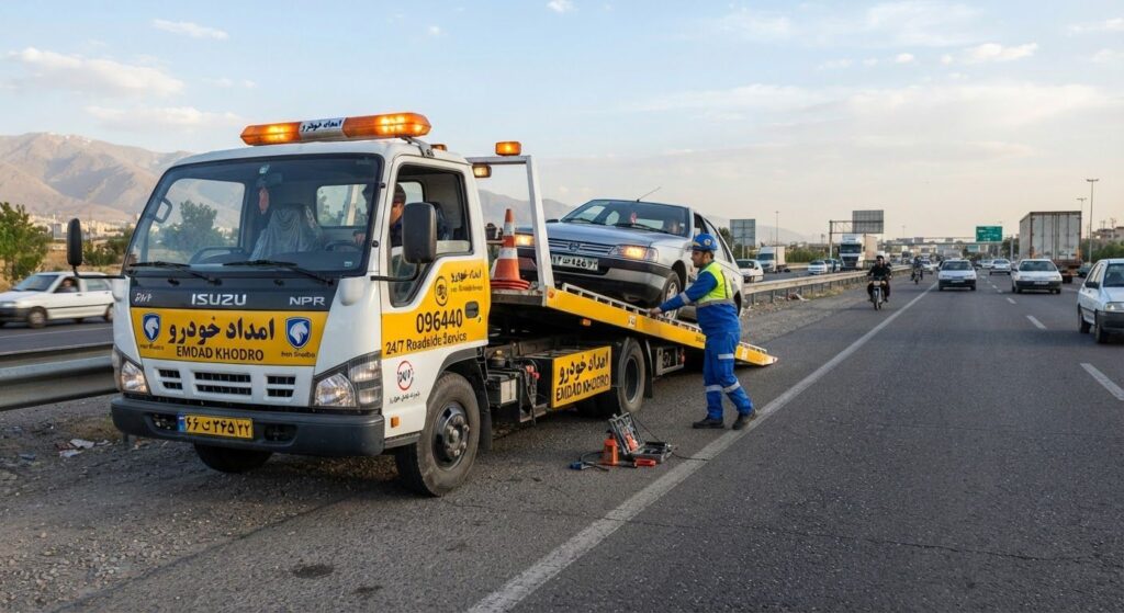 امداد باتری خودرو در سراب