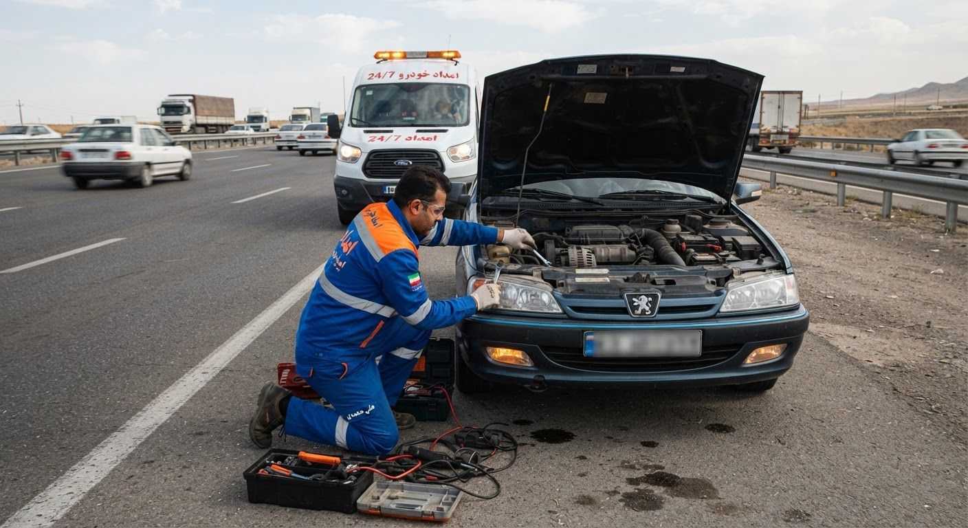 یدک کش شبانه روزی سراب