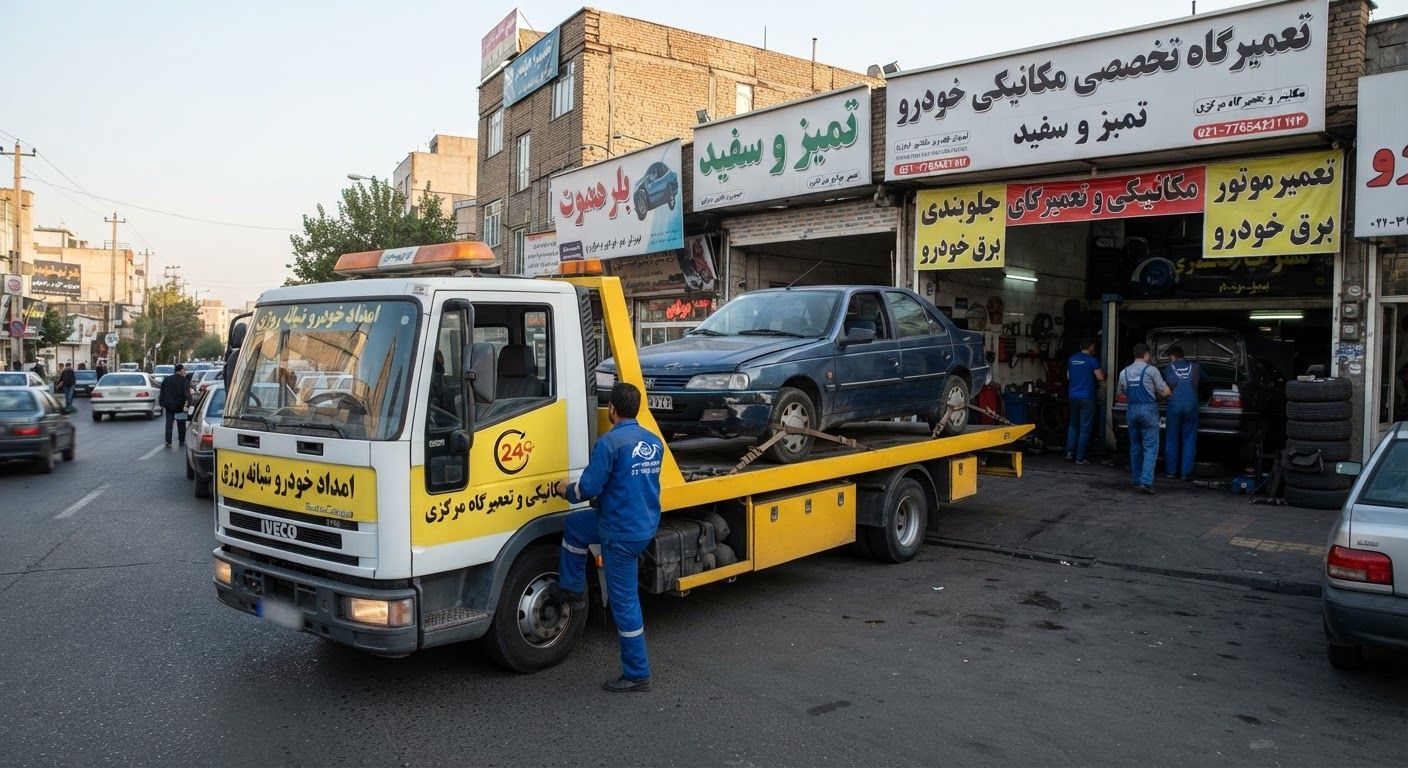 حمل خودروی خراب در سراب